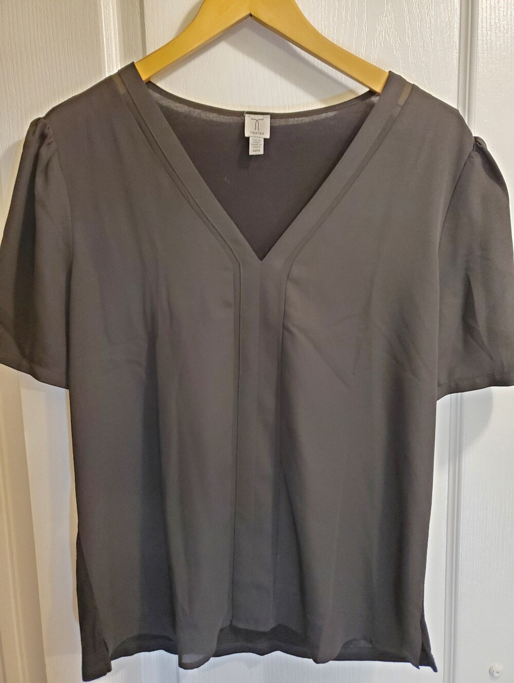 Tristan V-Neck Short Sleeve Blouse